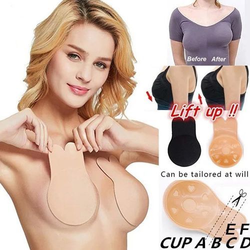 Soutien-gorge Adhésif Sans Fil Silicone 2 Paires Pour Lifting De La Poitrine